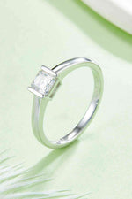 Moissanite 925 Sterling Silver Solitaire Ring - Ladyez