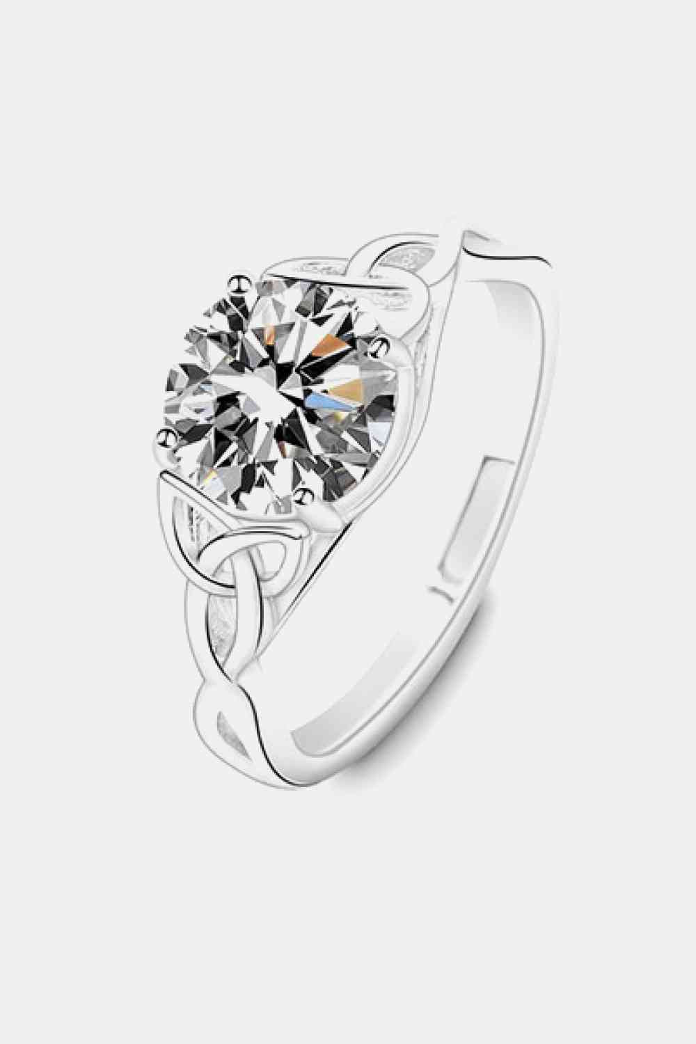 2 Carat Moissanite 925 Sterling Silver Ring - Ladyez