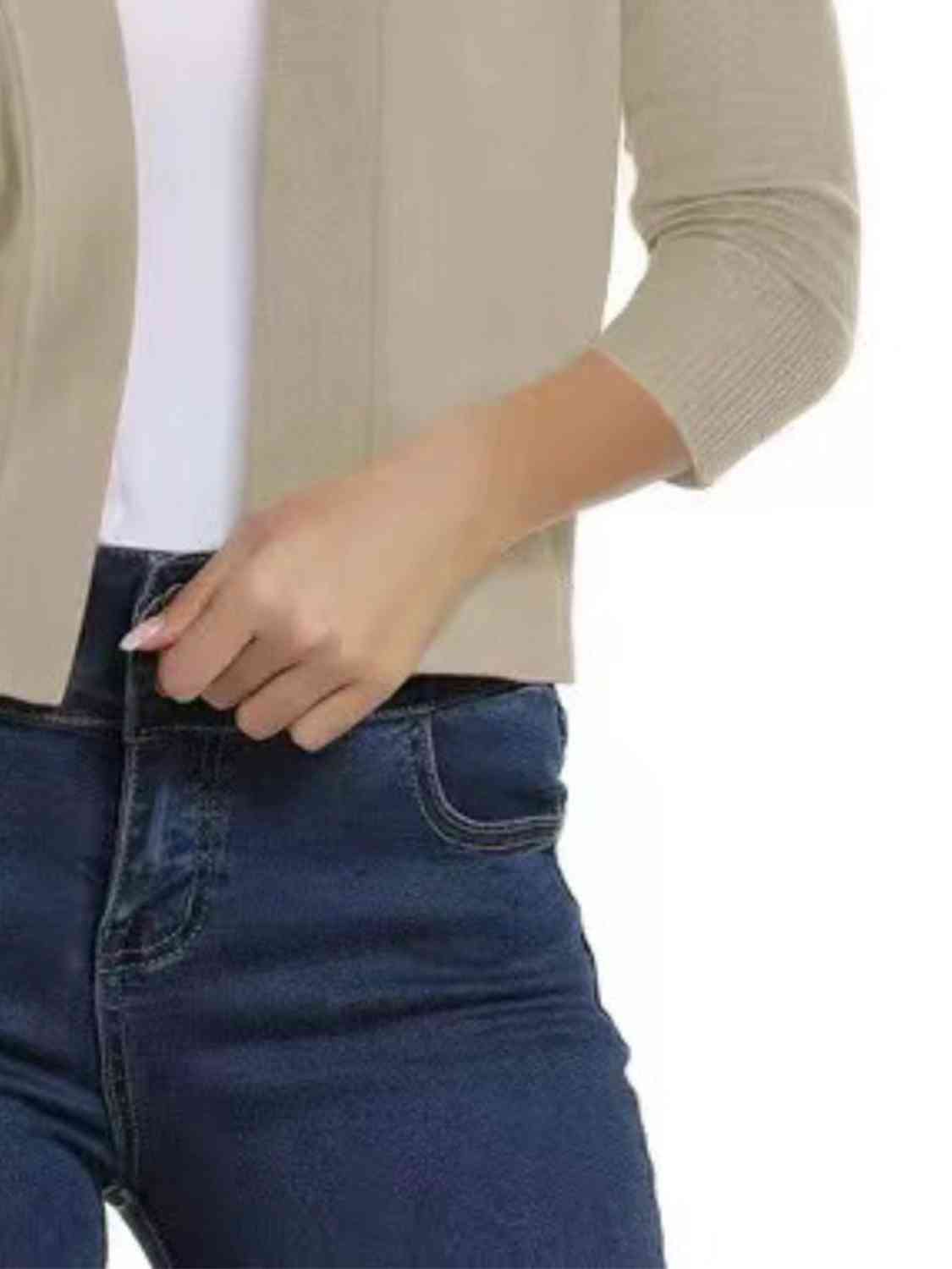 Open Front Cardigan - Ladyez