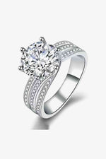 Adored 3 Carat Moissanite Three-Layer Ring - Ladyez