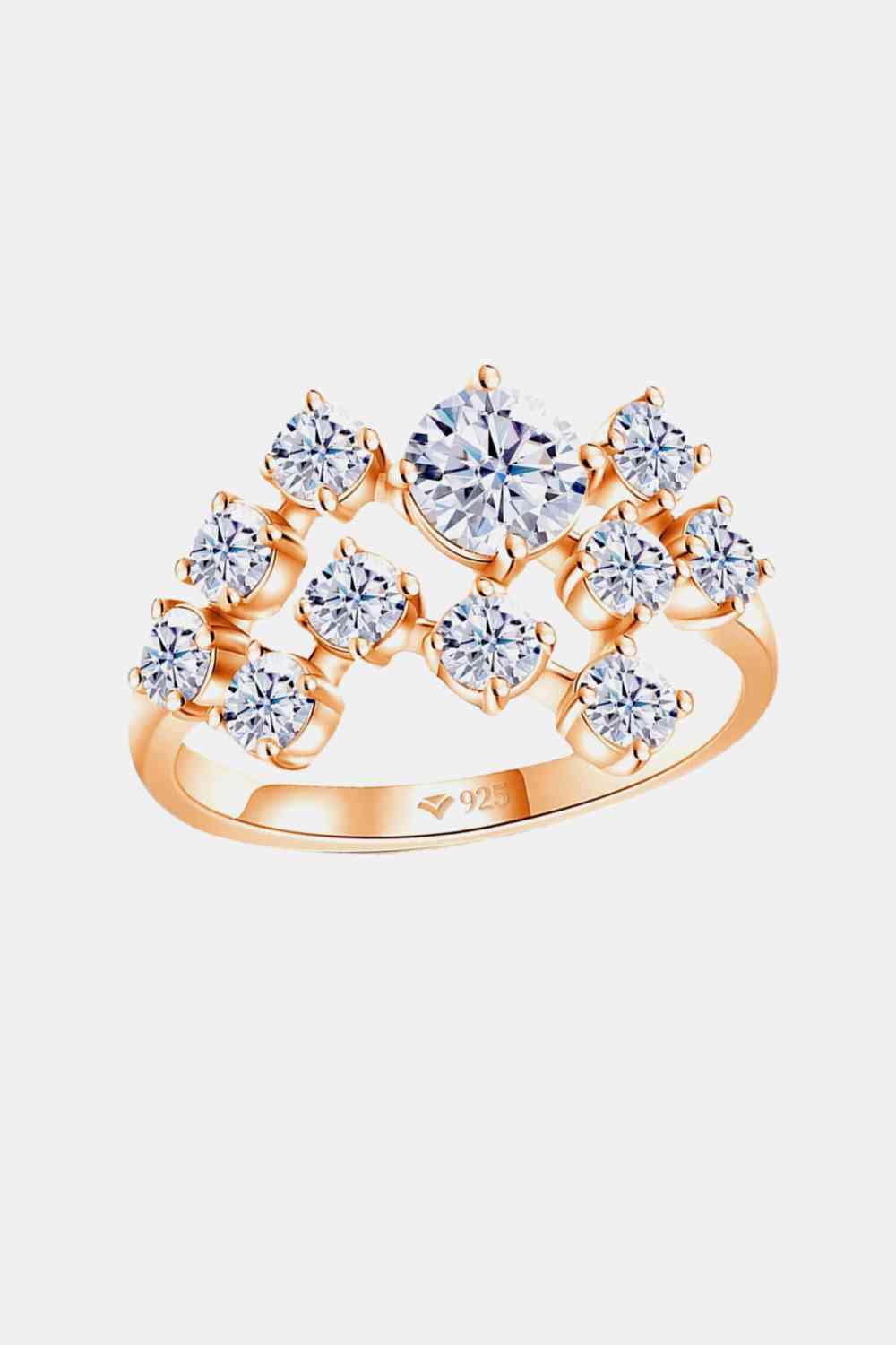 1.2 Carat Moissanite 925 Sterling Silver Ring - Ladyez