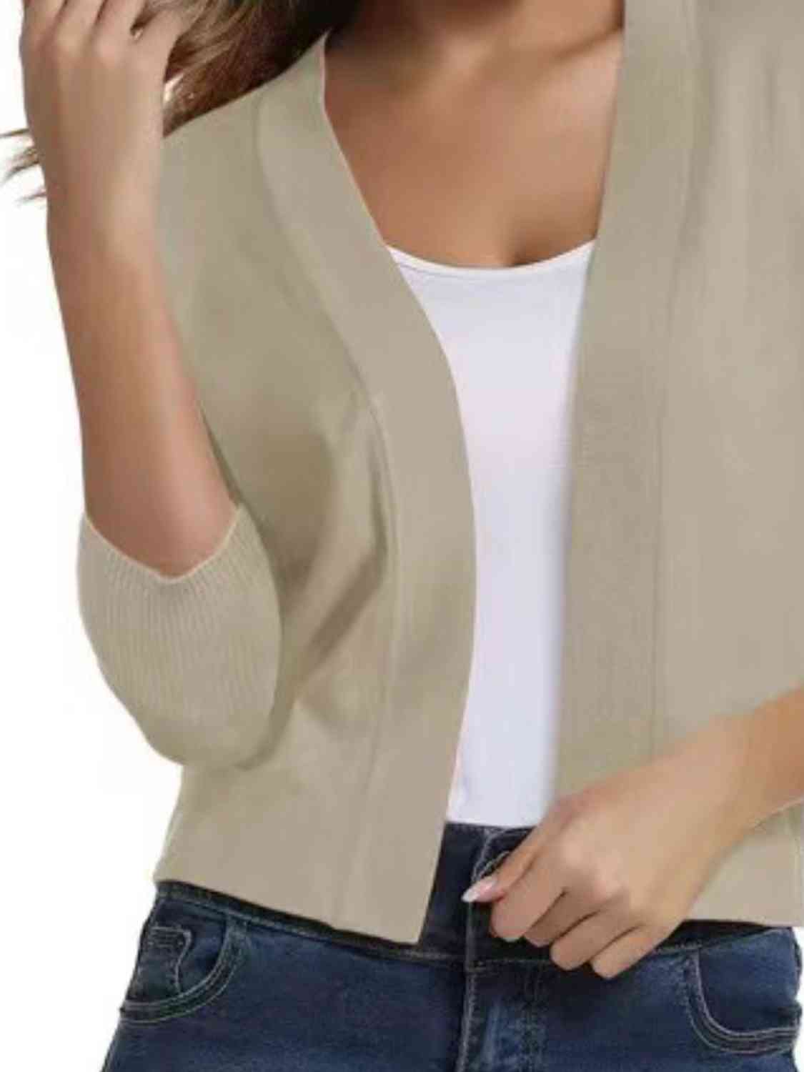 Open Front Cardigan - Ladyez