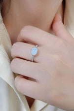 Moonstone 925 Sterling Silver Ring - Ladyez