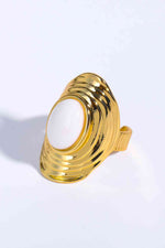 Natural Stone Copper Ring - Ladyez