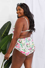 Marina West Swim Take A Dip Twist High-Rise Bikini in Cream - Ladyez