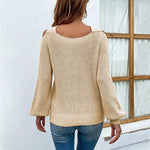 Crisscross Cold-Shoulder Sweater - Ladyez