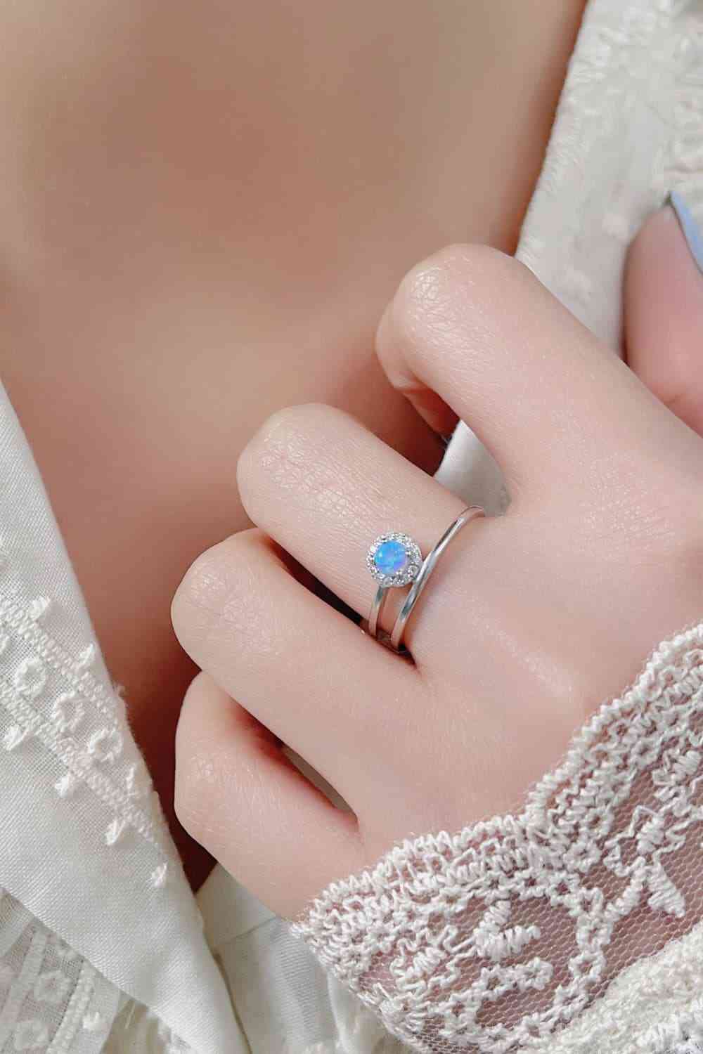 Opal Bypass Ring - Ladyez