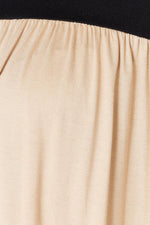 BOMBOM Contrast Long Sleeve Ruched Blouse - Ladyez