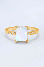 Square Moonstone Ring - Ladyez