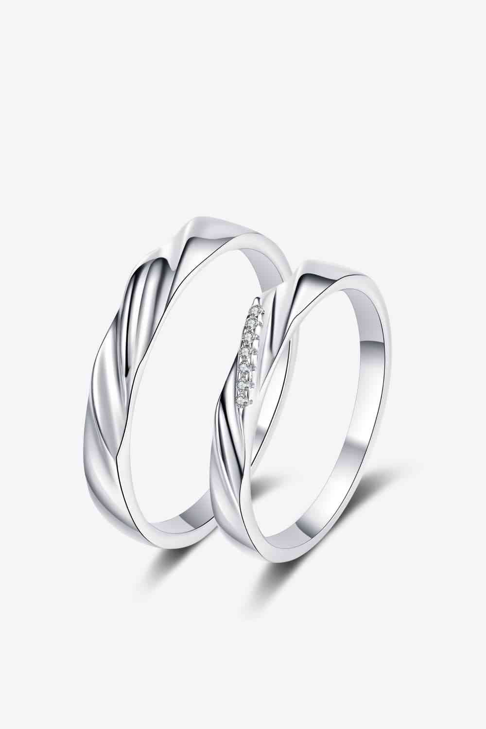 Minimalist 925 Sterling Silver Rhodium-Plated Ring - Ladyez