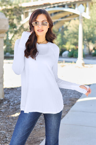 Basic Bae Full Size Round Neck Long Sleeve T-Shirt - Ladyez