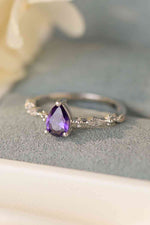 Amethyst 925 Sterling Silver Ring - Ladyez