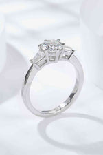 Loyal Love 1 Carat Moissanite Platinum-Plated Ring - Ladyez