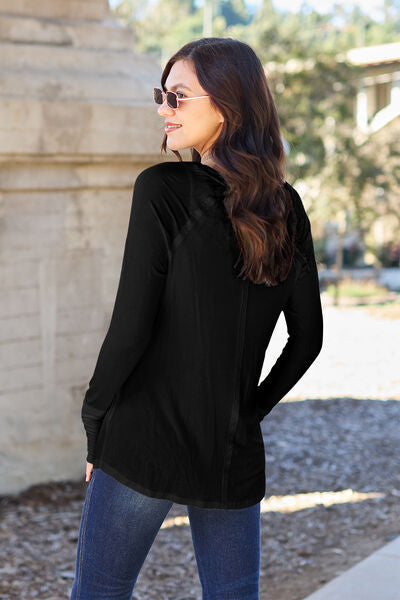 Basic Bae Full Size Round Neck Long Sleeve T-Shirt - Ladyez