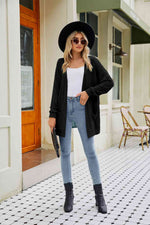 Long Sleeve Pocketed Cardigan - Ladyez