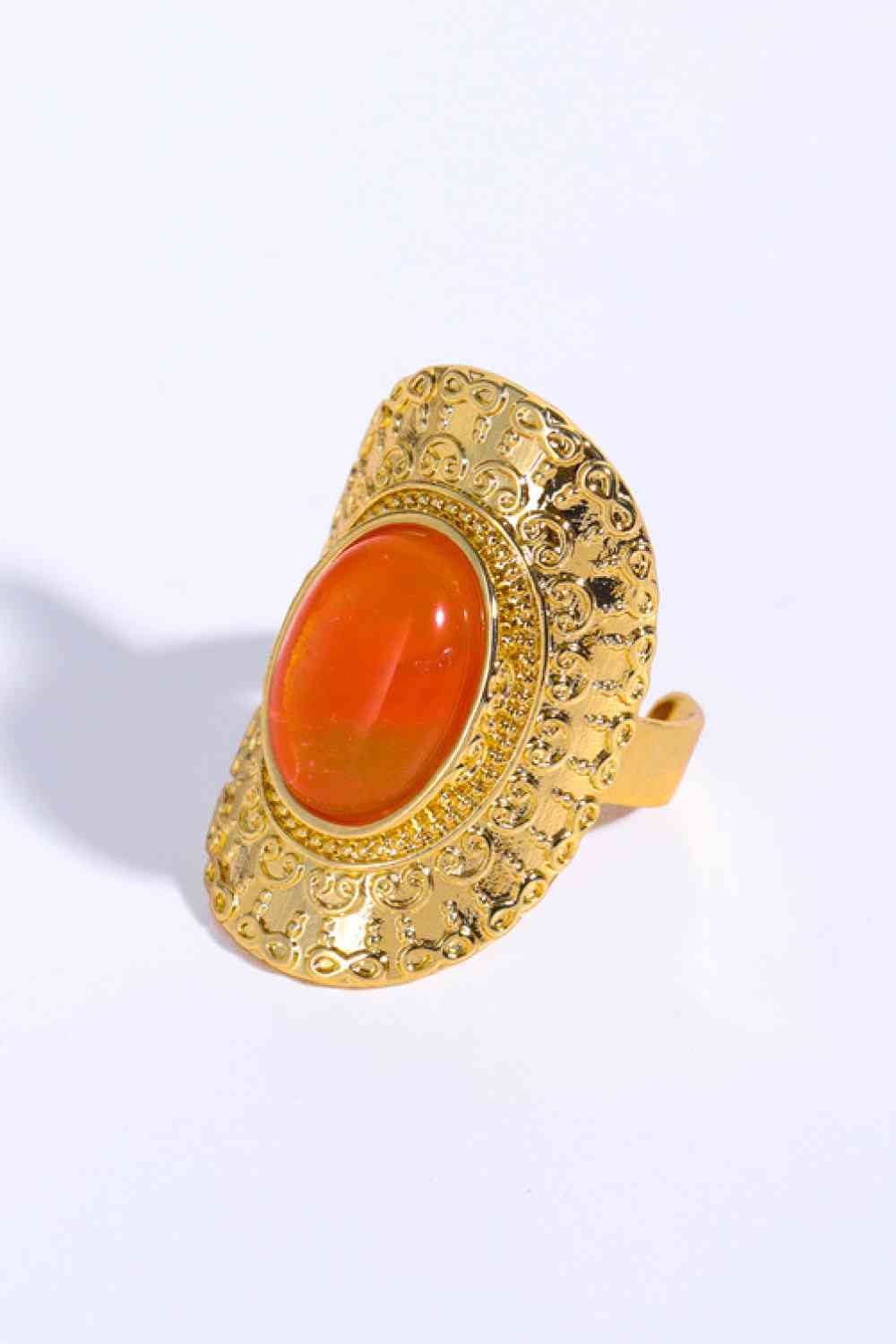 Natural Stone Copper Ring - Ladyez