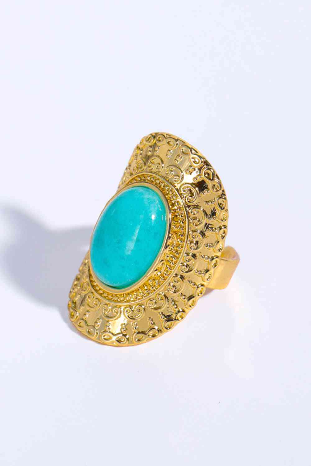 Natural Stone Copper Ring - Ladyez