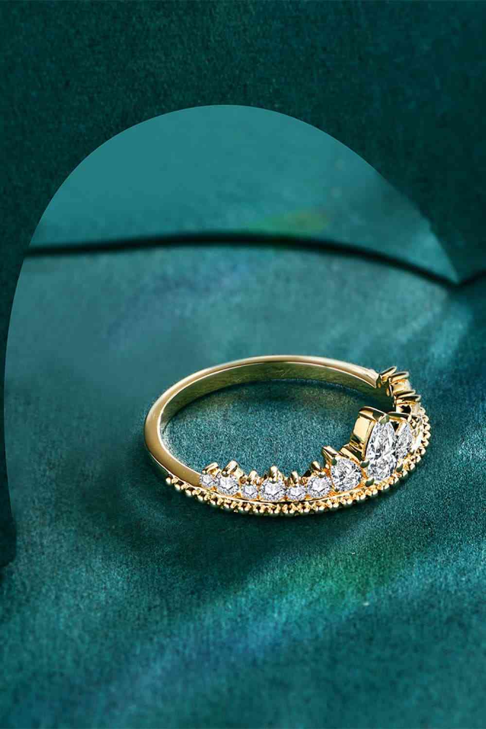 Crown Shape Moissanite Ring - Ladyez