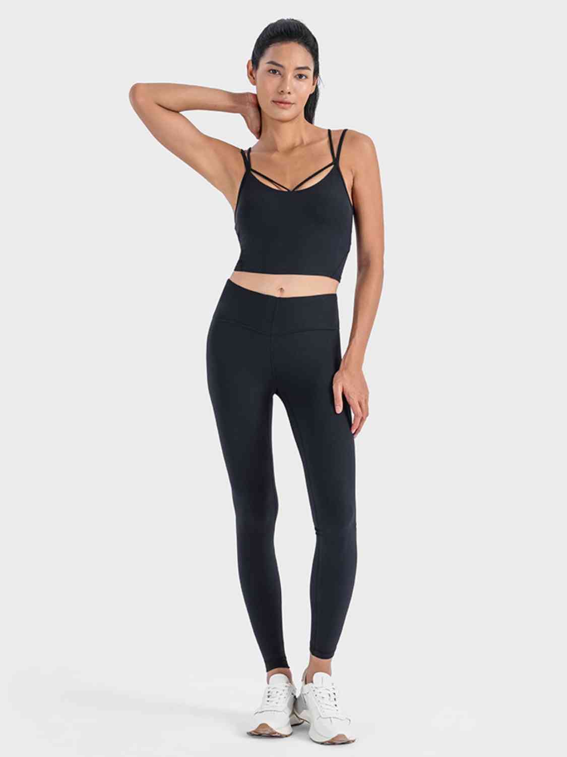 Double Strap Ribbed Sports Cami - Ladyez