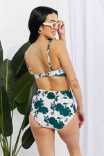 Marina West Swim Take A Dip Twist High-Rise Bikini in Forest - Ladyez