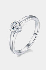 Moissanite 925 Sterling Silver Solitaire Ring - Ladyez