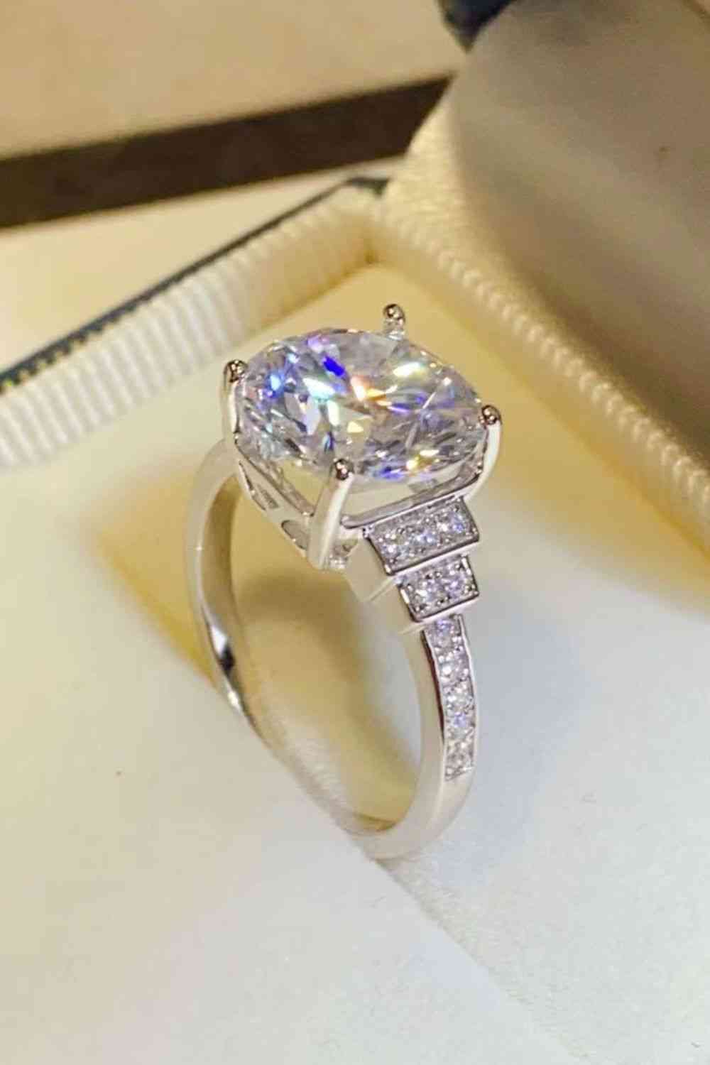 5 Carat Moissanite 925 Sterling Silver Ring - Ladyez