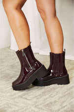 Forever Link Side Zip Platform Boots - Ladyez
