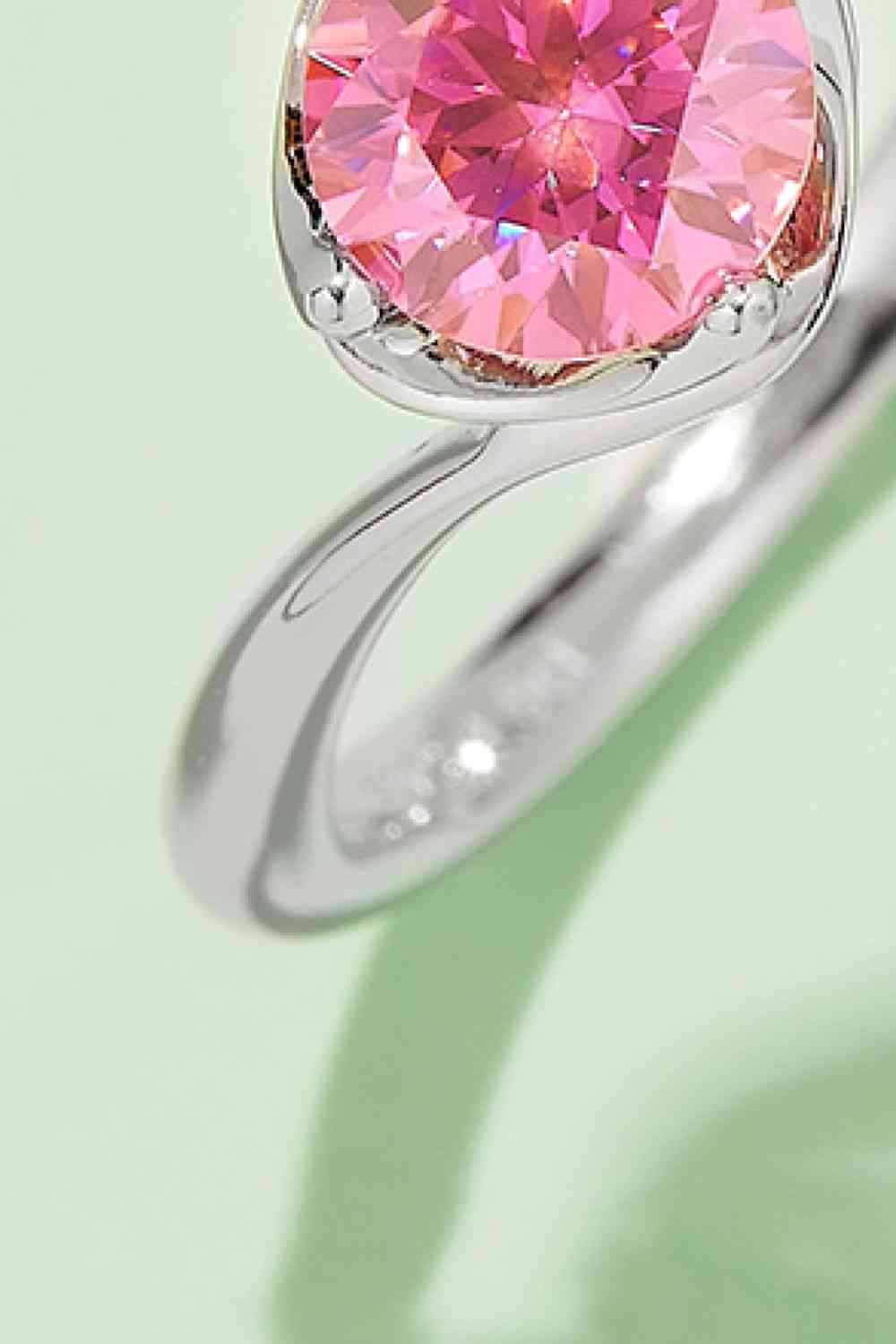 1 Carat Moissanite 925 Sterling Silver Solitaire Ring - Ladyez