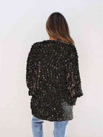 Multicolored Open Front Cardigan - Ladyez