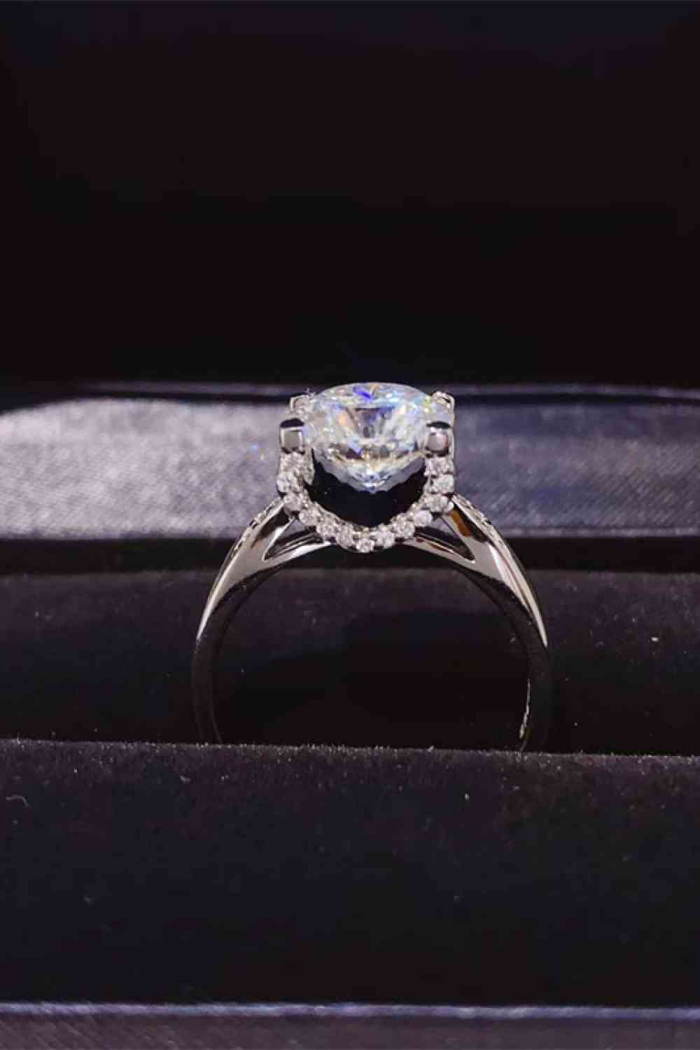 2 Carat Moissanite 925 Sterling Silver Ring - Ladyez