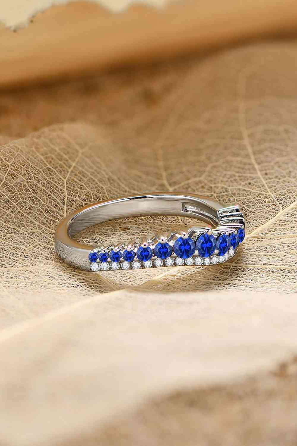 Lab-Grown Sapphire 925 Sterling Silver Rings - Ladyez