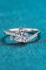 On My Mind 925 Sterling Silver Moissanite Ring - Ladyez