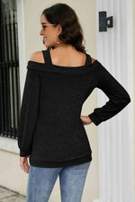 Cutout Cold-Shoulder Top - Ladyez
