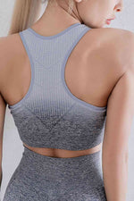 Gradient Racerback Sports Bra - Ladyez