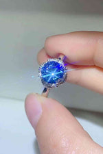 2 Carat Moissanite Contrast 925 Sterling Silver Ring - Ladyez