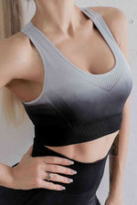Gradient Racerback Sports Bra - Ladyez