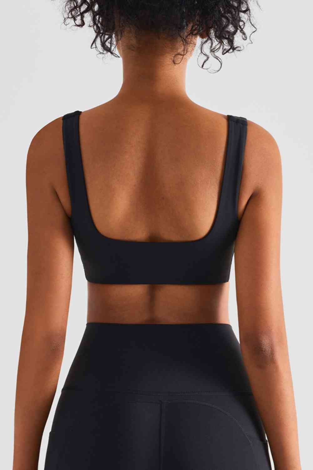 Square Neck Sports Bra - Ladyez