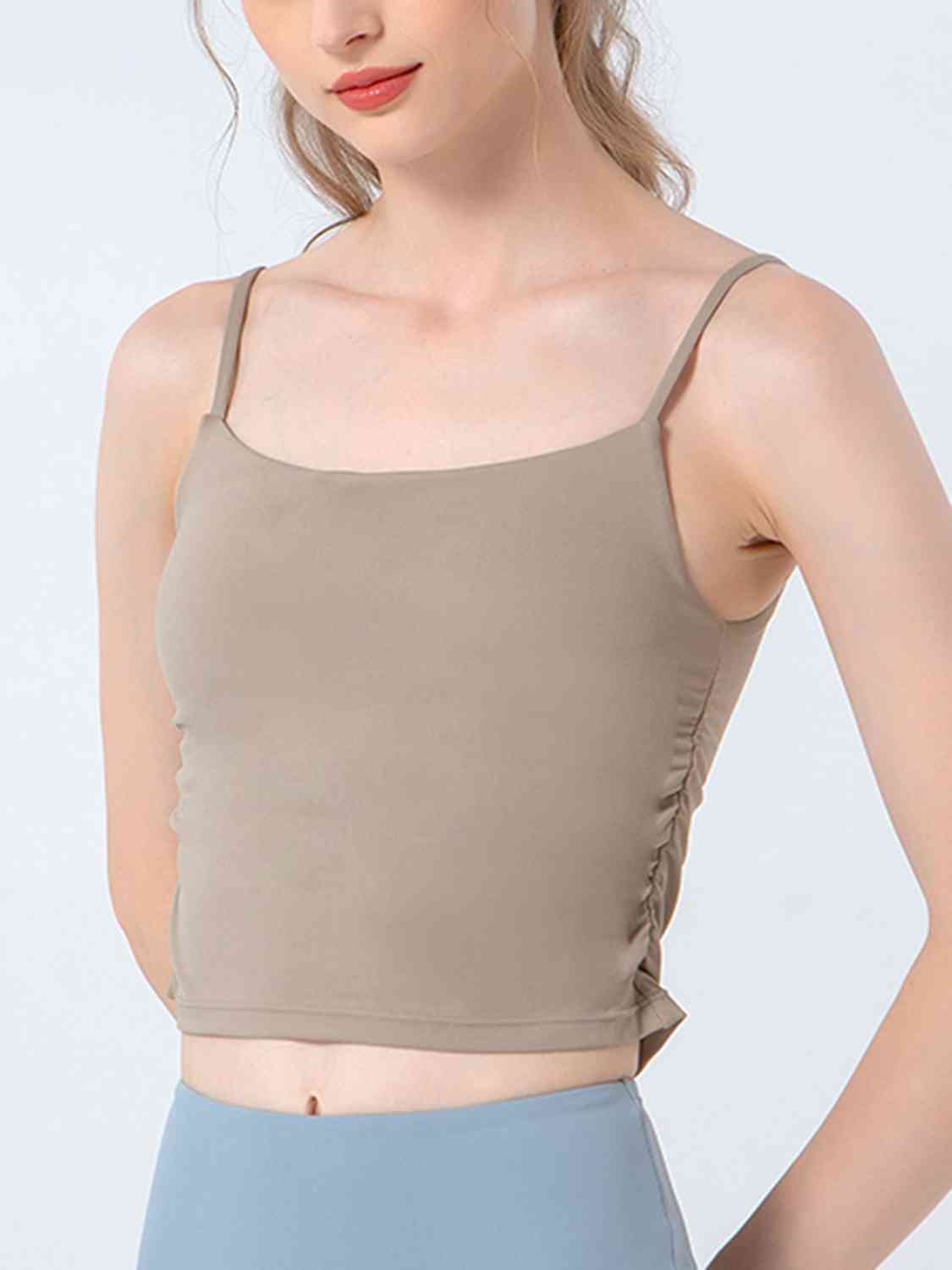 Ruched Sports Cami - Ladyez