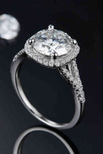 3 Carat Moissanite Halo Ring - Ladyez