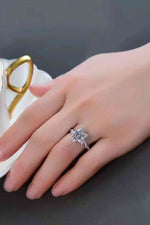 3 Carat Moissanite Twisted Ring - Ladyez