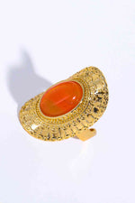 Natural Stone Copper Ring - Ladyez