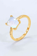 Square Moonstone Ring - Ladyez