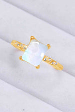 Square Moonstone Ring - Ladyez