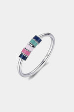 925 Sterling Silver Five Hoops Ring - Ladyez