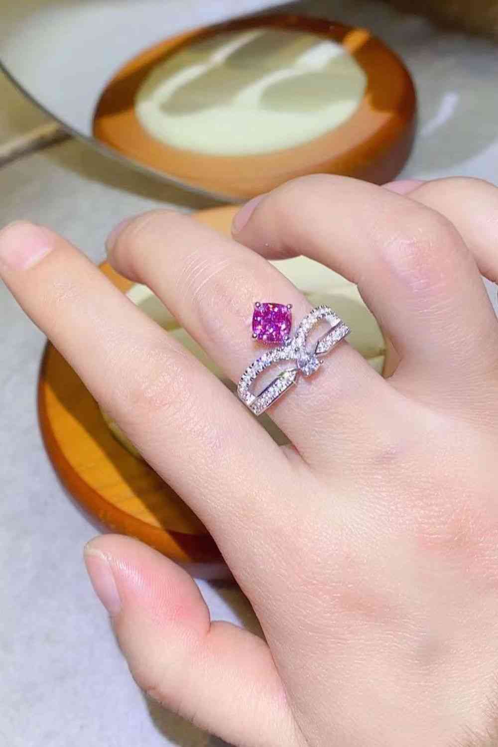 At Your Best 1 Carat Moissanite Ring - Ladyez