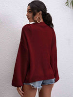 Button Down Dropped Shoulder Cardigan - Ladyez