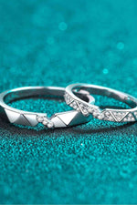 Moissanite Minimalist Rhodium-Plated Ring - Ladyez