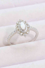 Modern Love Story Opal and Zircon Ring - Ladyez