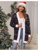 Christmas Open Front Cardigan - Ladyez