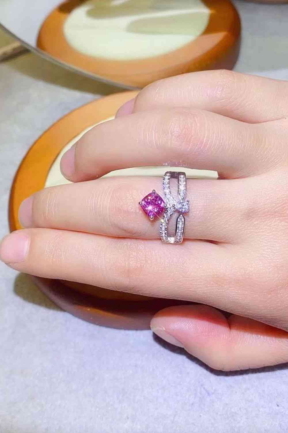 At Your Best 1 Carat Moissanite Ring - Ladyez